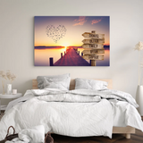 Personalized Canvas "Lake Sunset"