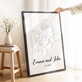 schwarzerrahmenleinwand