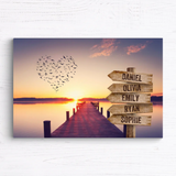 Personalized Canvas "Lake Sunset"