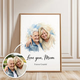 Custom Watercolor Portrait from Your Photo