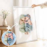 Custom Baby Watercolor Portrait from Your Photo