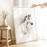 Custom Horse Watercolor Portrait from Your Photo
